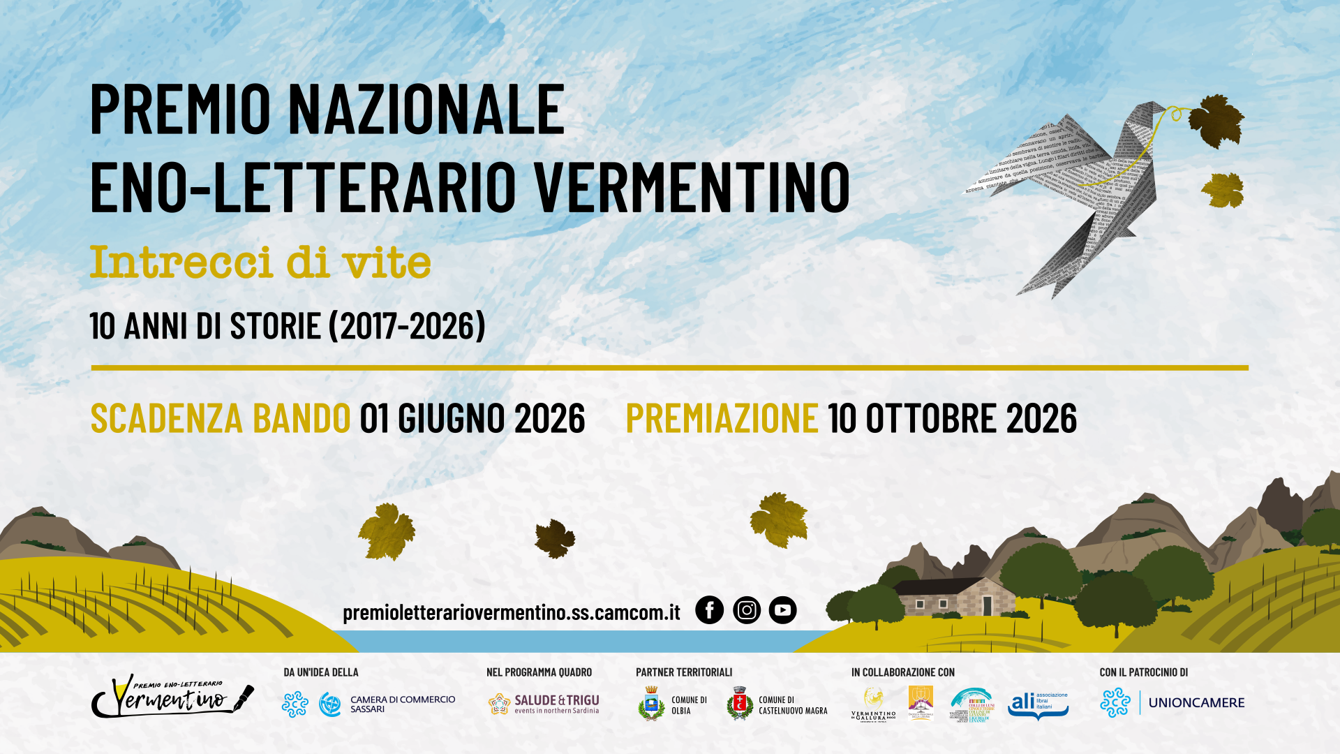 Avvio X edizione del Premio eno-letterario Vermentino